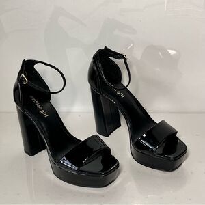 Madden Girl Square-toe ankle-strap platform sandals